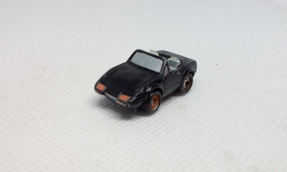 Vtg Micro Action Ferrari Daytona Spyder convert Black Sports car Funrise 1989