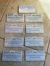 Set Of 9 Transaction Registers