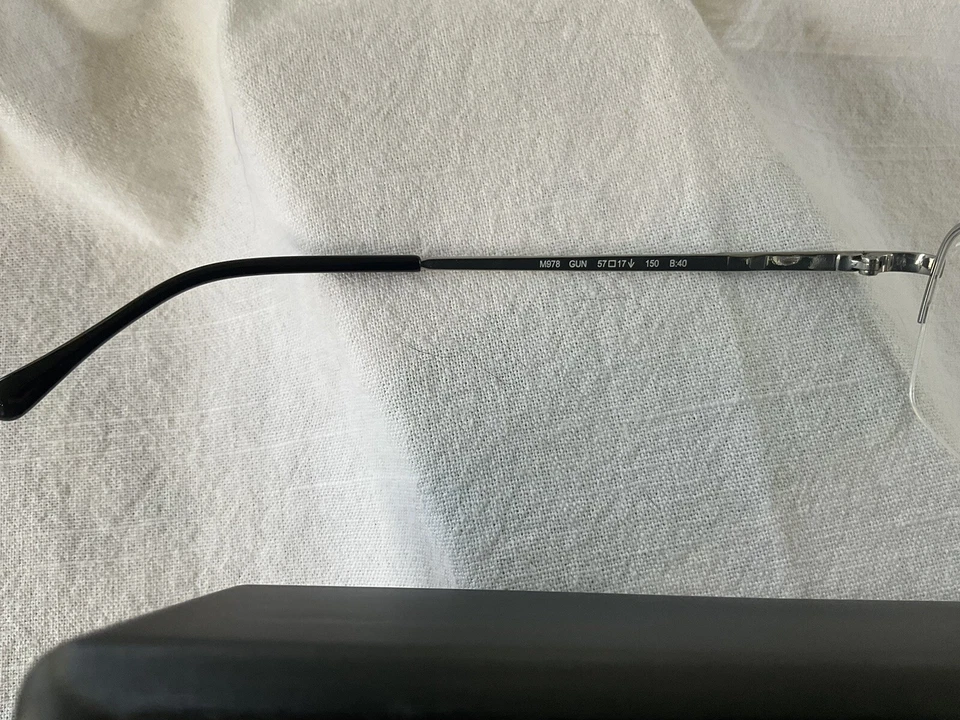 Titanflex Flexon M978 Rimless  Men 57-17-150 / New  Condition/gunmetal - Image 3 of 4