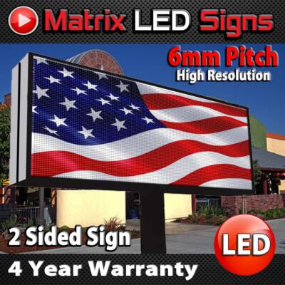 LED Sign Outdoor Full Color 2 Sided LED Programmable Message
