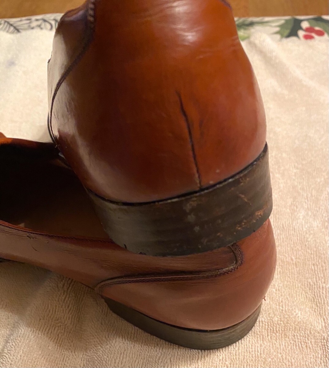 Salvatore Ferragamo Brown Leather Tassel Kiltie Loafers 2059 B 10.5 Mens Shoes s-l400.jpg main image 4
