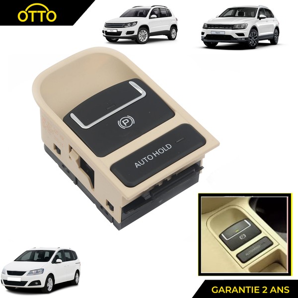 Schaltknopf Bremse Hand Parkplatz Nuckel Tiguan 5N Ad Sharan Alhambra 5N0927225A-image