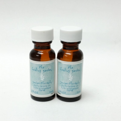 The Healing Garden Junipertheraphy Clarity Aroma Oil 0.5 fl oz Lot of 2 Juniper