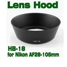 Black hood Same as Nikon HB-18 for AF 28-105mm F3.5-4.5D IF