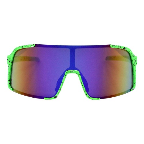 Sporty Shield Sunglasses Oversized Square Semi-Rimless Mirror Lens UV400 - 第 14/25 張圖片