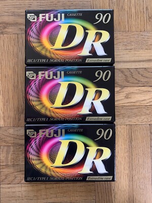 3 x FUJI DR 90 Kassette Leerkassette Audiokassette - NEU!