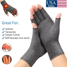 Medical Arthritis Gloves Compression Copper Pain Relief Hand Wrist Support Brace
