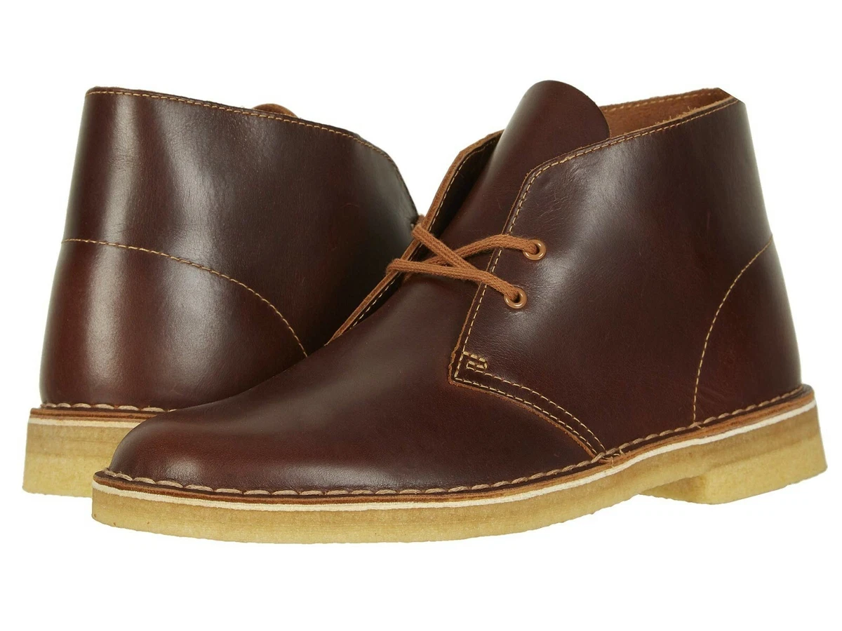 Zapatos para hombre Clarks Originales BOTAS DE DESIERTO Cuero Chukkas 48539 BRONCEADO