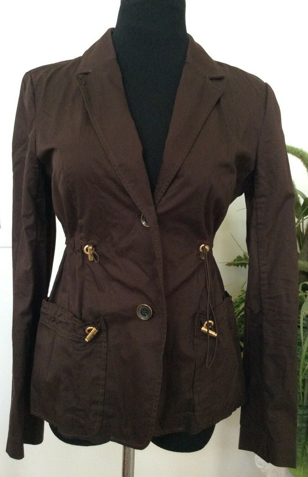 Giacca impermeabile donna Michael Kors marrone misto cotone taglia 10 usata in ottime condizioni! Prezzo consigliato $149