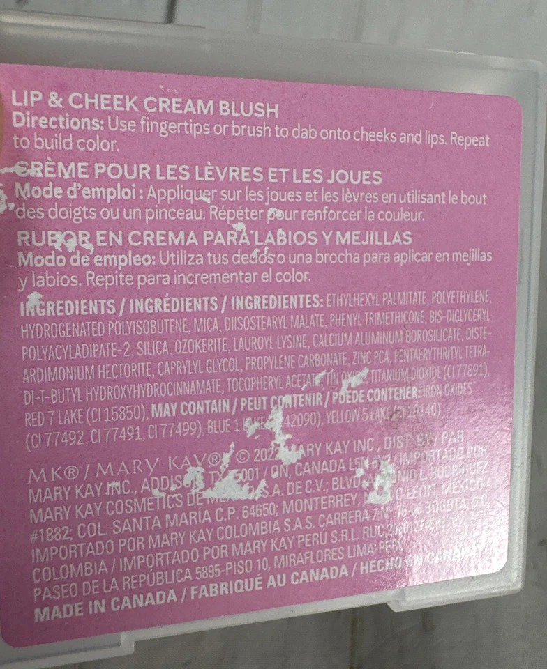 New In Package Mary Kay Lip & Cheek Cream Blush Spiced Berry - Image 3 of 4