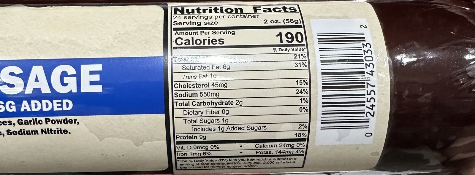 Abbyland Beef Summer Sausage, 3 Pounds eBay