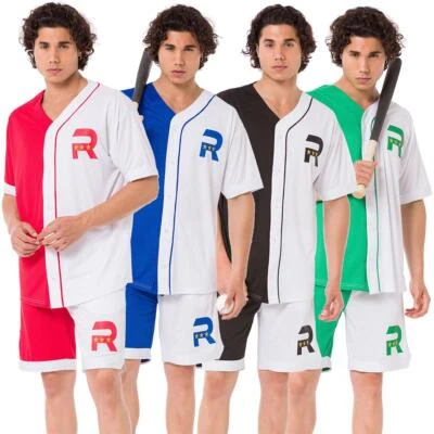 Redbridge Herren Set Baseball Trikot und Hose Jogginganzug Sport Sweat Suit - Bild 1 von 4