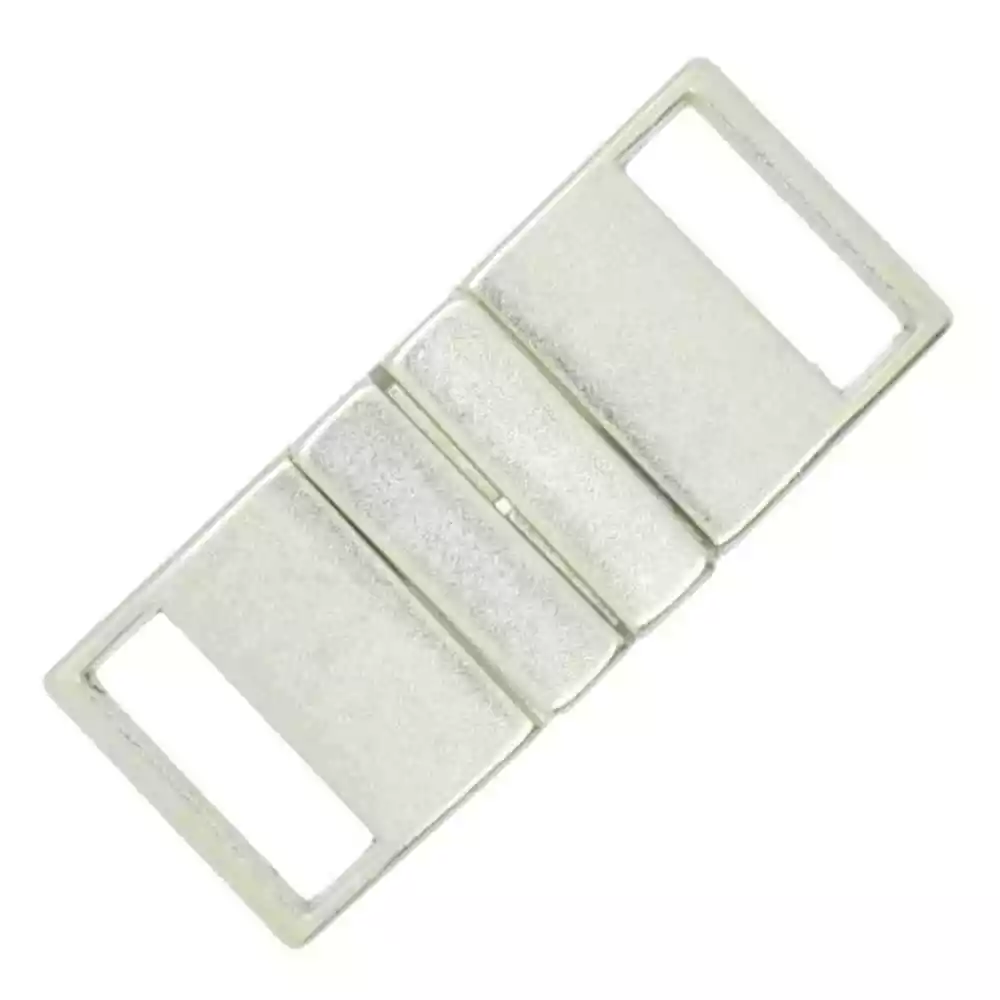 20 Sets 15mm Plastic Belt Buckle Strap silver buckle clasp for