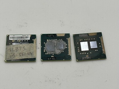 Lot 3 Intel Core i5-560M 2.66GHz Dual-Core Socket G1 Laptop CPU Processor SLBTS