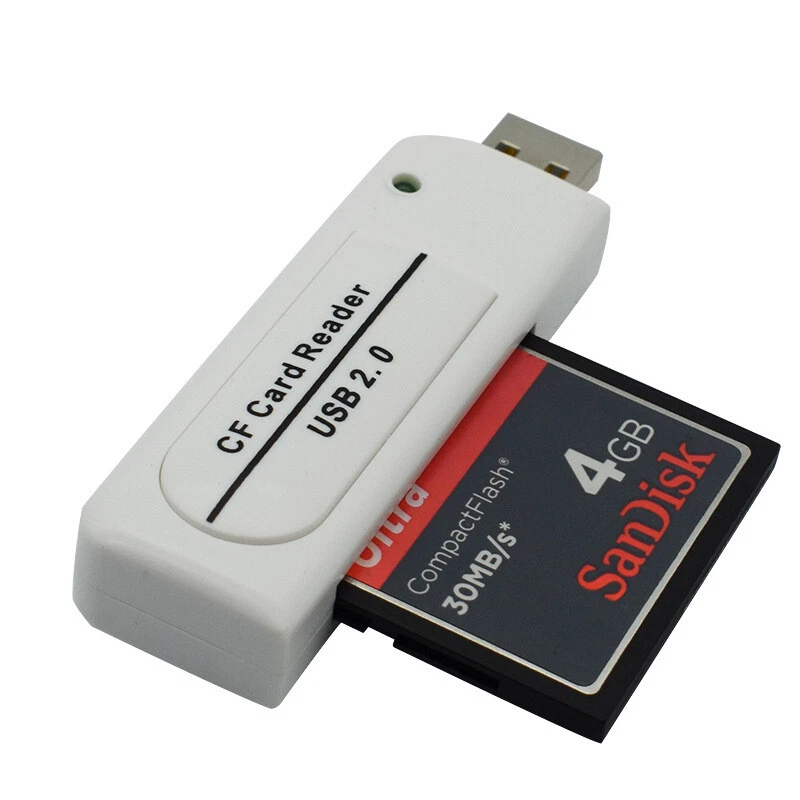CF CompactFlash Card Type I & II Reader High Speed CF Card Writer Adapter - Image 3 of 4