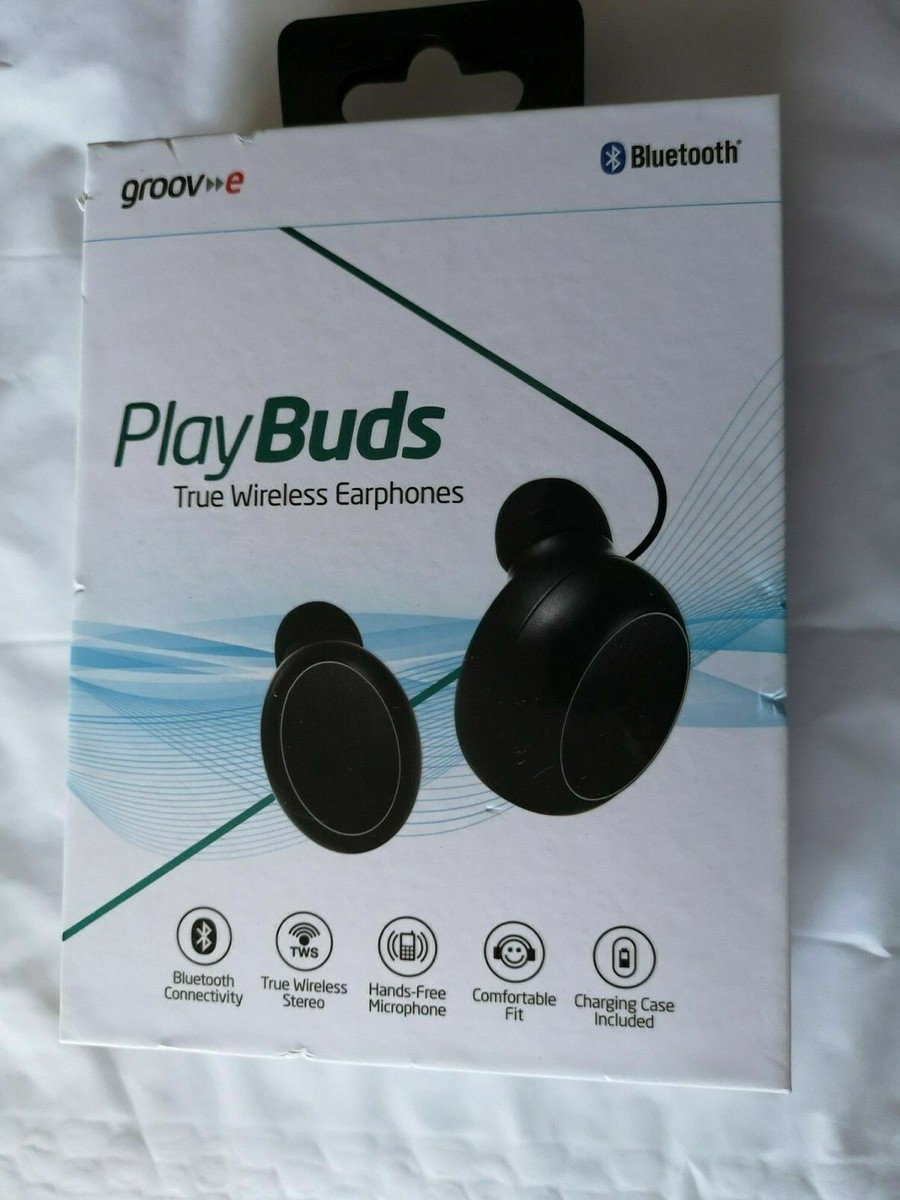 Groov-e Playbuds Compact Sports Travel Wireless Bluetooth Ear Buds Portable  Case