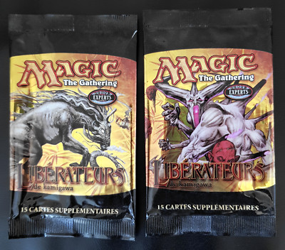Magic The Gathering Kamigawa Befreier Set 2 leere Booster DE WIZARDS 2005