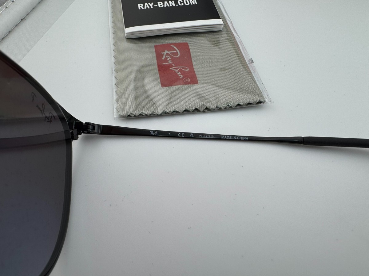 RAY-BAN ERIKA METAL RB3539 002/T3 BLACK GREY GRADIENT POLARIZED