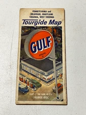GULF DELAWARE MARYLAND VIRGINIA WEST VIRGINIA PENNSYLVANIA TOURGIDE MAP GAS