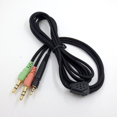 Dual Plug Headset Audio für Sennheiser GAME ZERO ONE PC373 GSP350 500 600