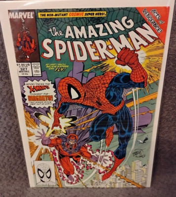 AMAZING SPIDER-MAN #327 NM 1989 Marvel Comics - vs Magneto - Erik