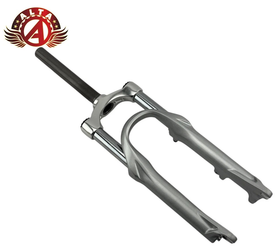 ALTA 20" Bicycle Suspension 1-1/8 Inch Threadless ALLOY DISK V-Brake Fork CHROME - Image 3 of 4