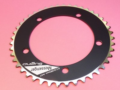Corona Pista Sugino Messenger NOS 44 Denti PCD 130mm 1/8 Nero - Prodotto In Giappone - Foto 5