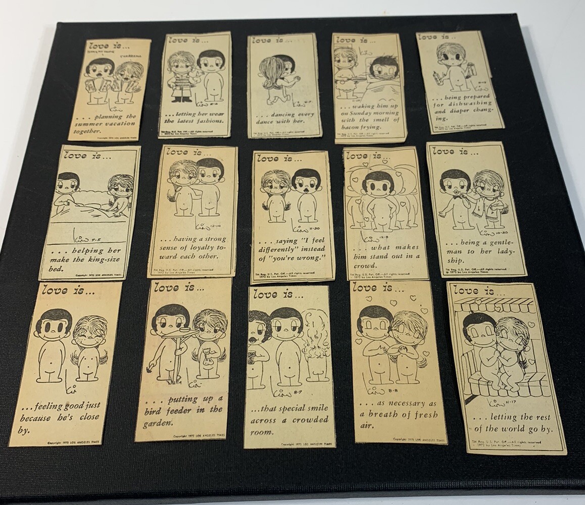 15 Love is by Kim Casali- Original Newspaper Clips for
