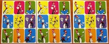 Dr. Seuss THE CAT in the HAT 3 NEW sheets Stickers 
