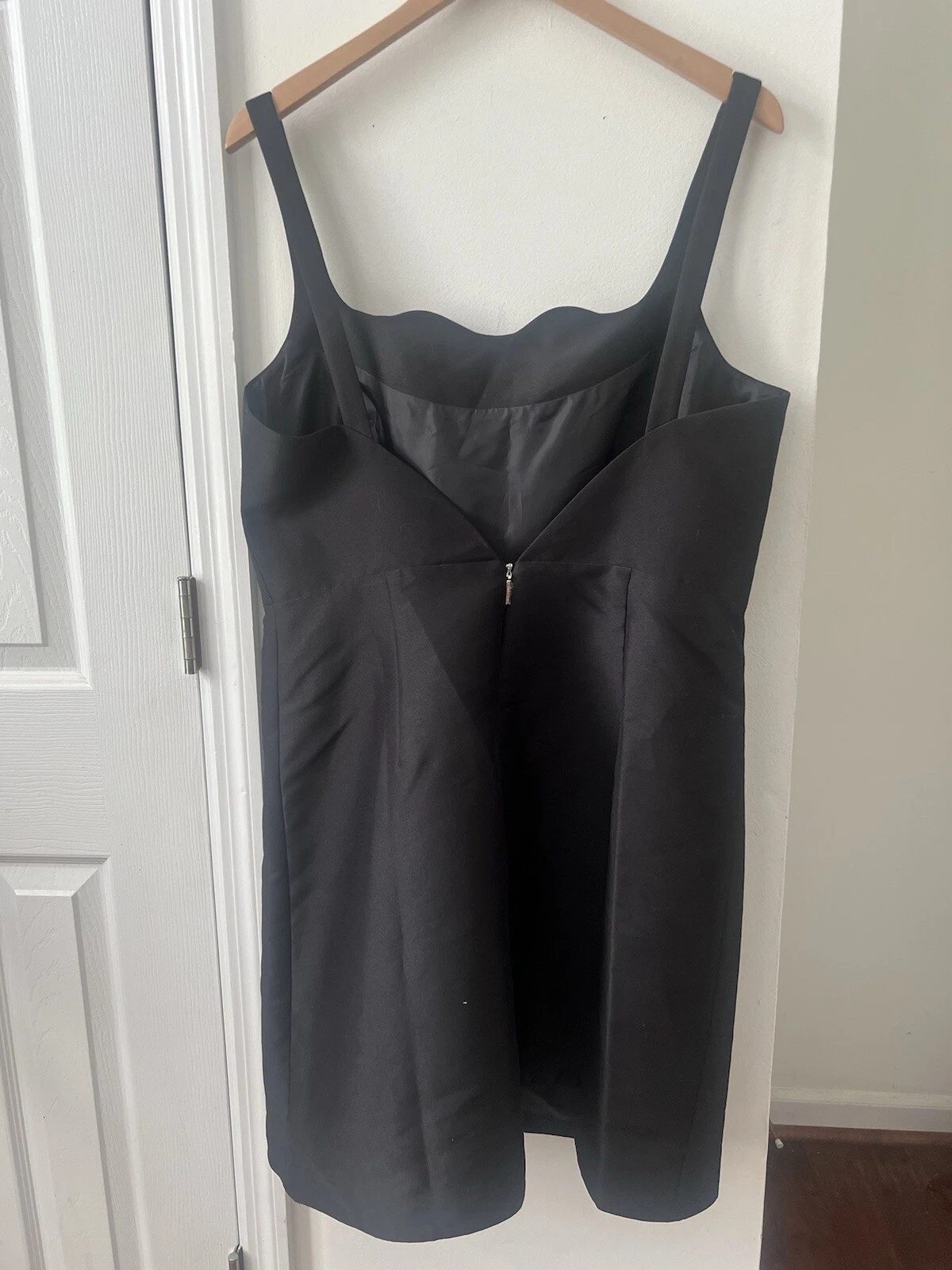 Abito da cocktail Kate Spade Main Line Deco Spade impreziosito NUOVO taglia 14 nero