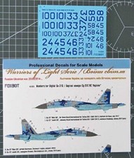 FOXBOT 48-025 Scale 1:48 Decals for Su-27S UkrainianAirForces digital camouflage