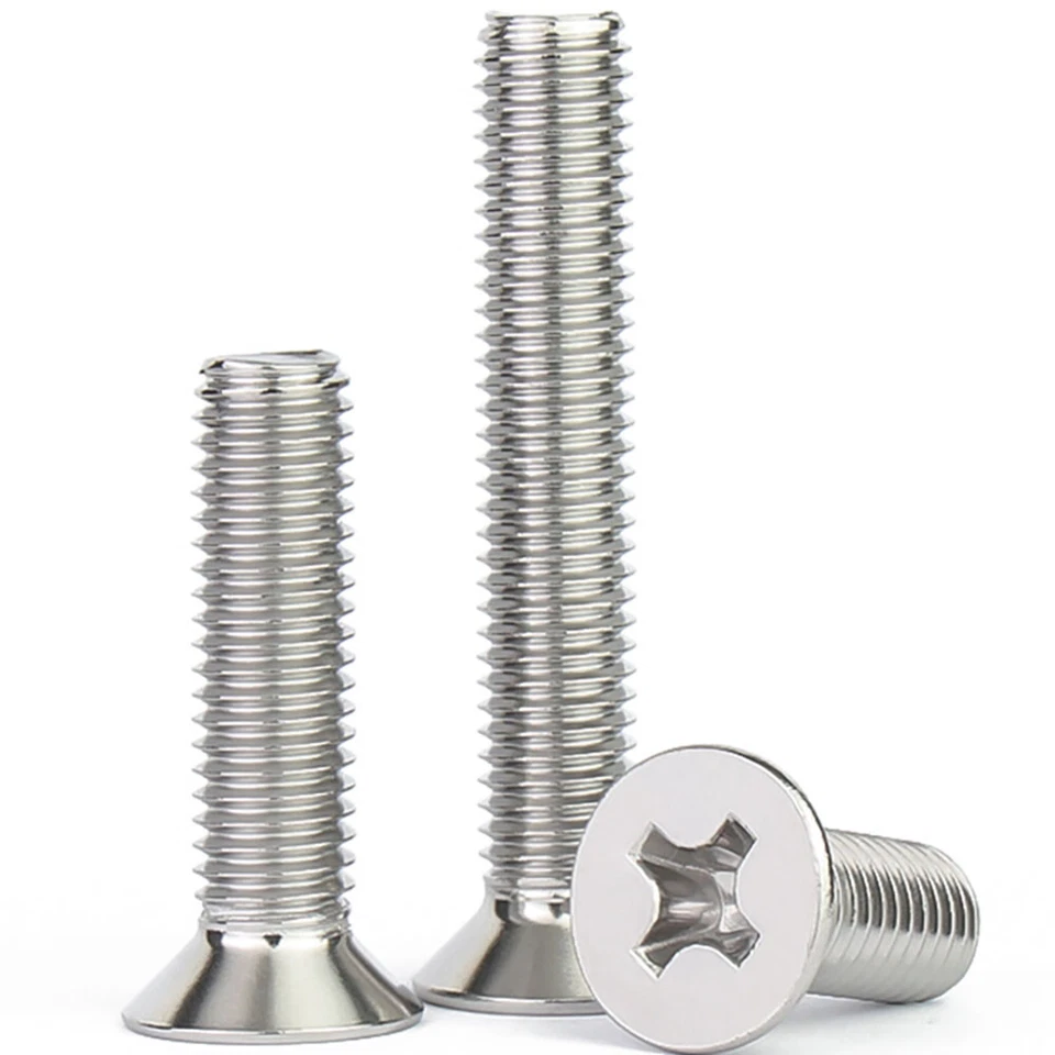 M3,5 DIN 965 Senkschrauben Kreuzschlitz A2 Edelstahl H Senkkopf-Schraube M3,5x - Bild 2 von 4