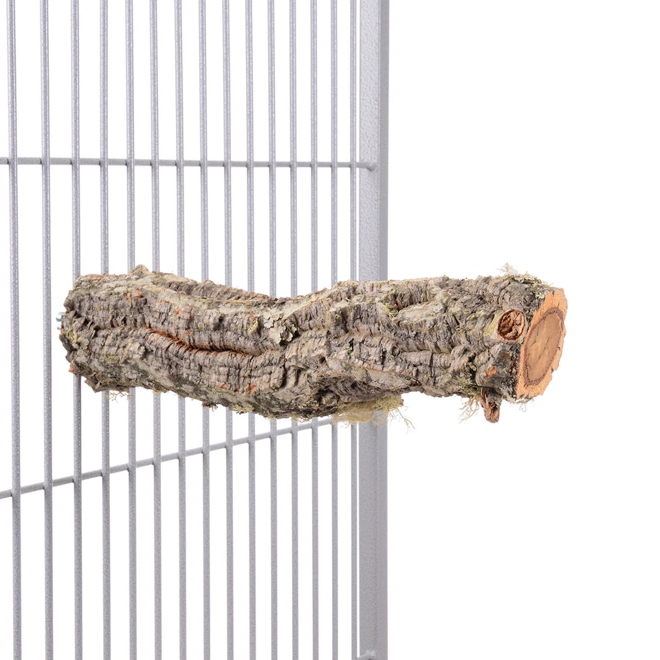 HAPPYBIRD Natur Kork Vogel-Sitzstange Large Holzsitzstange für Aras Kakadus und co.