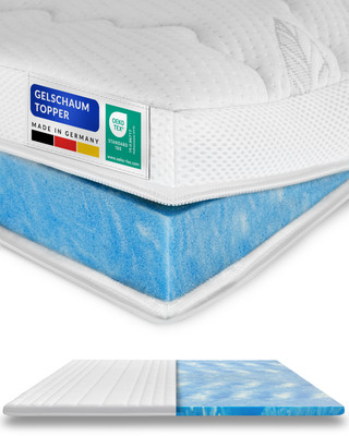 Premium Gel Topper Matratzenauflage Gelschaum Topper 200x190 cm