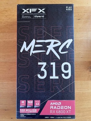 XFX AMD Radeon RX6800XT MERC 319 16GB GPU   bedingt funktional/teildefekt - OVP
