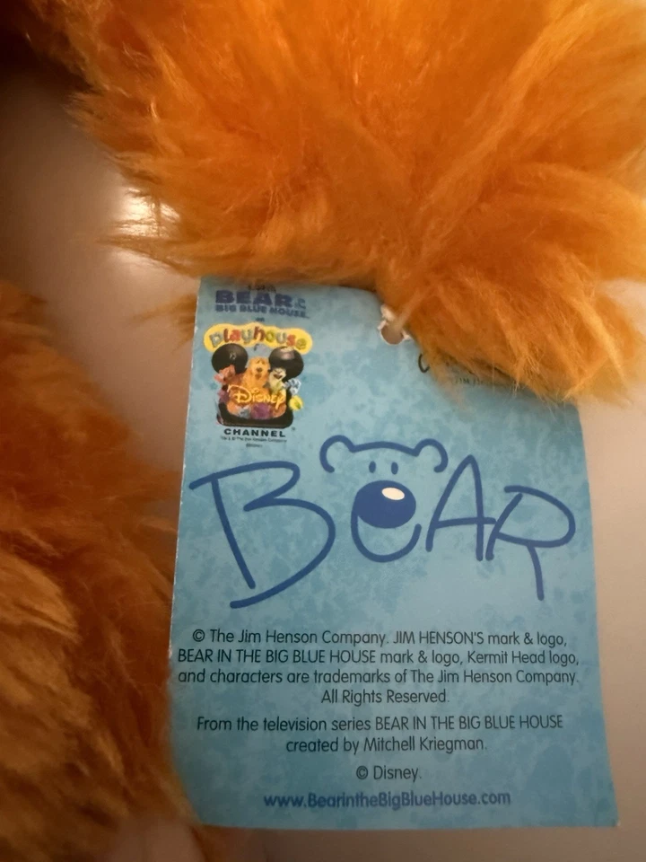 Brinquedo de pelúcia Disney Nanco Bear in the Big Blue House por Jim Henson 12" - Imagem 4 de 4