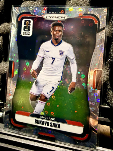 Panini Bukayo Saka England/Arsenal 3-Card Lot Prizm WC 2026 + Topps Chrome