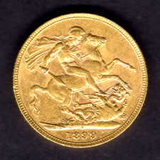 Australia.  1899 Perth - Sovereign..  Part Lustre - gVF