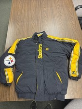 NFL Pittsburgh Steelers Vintage Pro Line Starter Hooded Jacket Size Medium