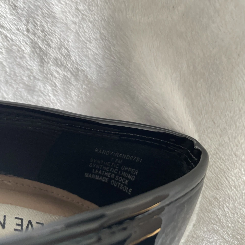 Женские лакированные туфли Steve Madden Randy размер 7,5 М искусственная кожа черные блочные каблуки - Изображение 4 из 4