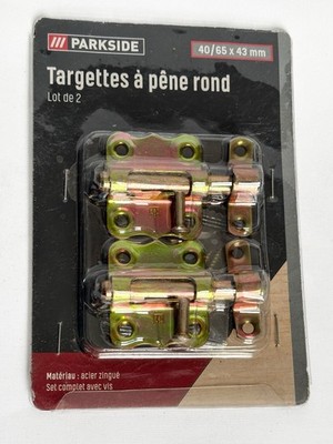 Parkside Laufriegel Türriegel 40/65 x 43 mm - 2er Pack mit Schrauben