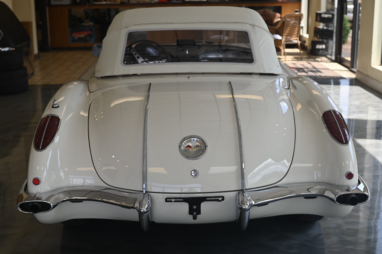 1958 White Chevrolet Corvette   | C1 Corvette Photo 10