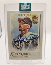 2023 Topps Archives Signature Series Gary Sheffield Auto Allen & Ginter 1/1