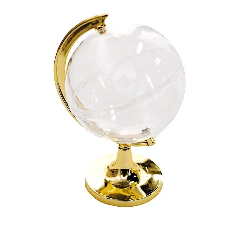 12 ORO TRANSPARENTE 4.5" de alto mini globo portafavor suministros para decoraciones de boda Foto 4 de 4