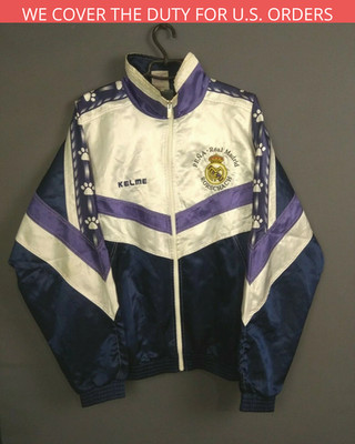 Real Madrid Jacket Pants Costume LARGE Suit Football Vintage Retro Kelme ig93