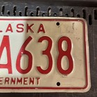 Vintage Alaska Government Auto License Plate XXA638 Man Cave Garage Wall Decor — photo 2