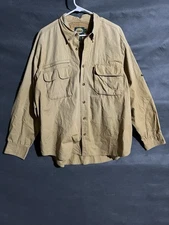 Cabela’s Outdoor 100% Cotton Button-Up Shirt - Xtra Large, Tan