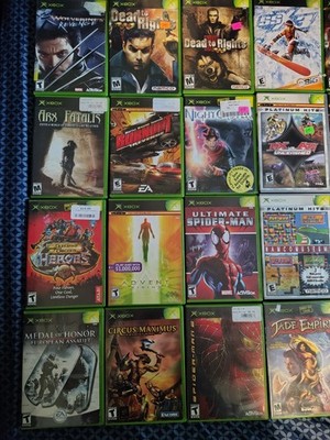 Original Xbox Game Lot CIB 89 Games Tested