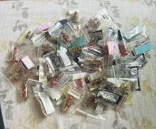 Bulk Lot of 82 Pocket Spellbottles w/herbs & crystals. Love, money, healing etc