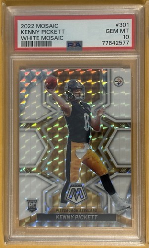 2022 White Mosaic KENNY PICKETT #301  ROOKIE  15/25 ( PSA 10 ) GEM MINT